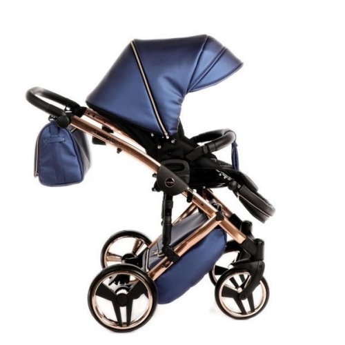 Junama Fluo Line Col.01 Navy rose gold Детская коляска 3 в 1