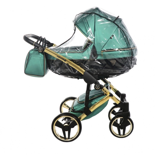 Junama Fluo Line Col.02 Green gold Bērnu rati 3in1