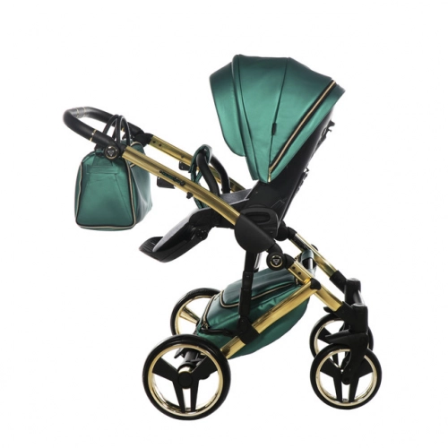 Junama Fluo Line Col.02 Green gold Bērnu rati 3in1