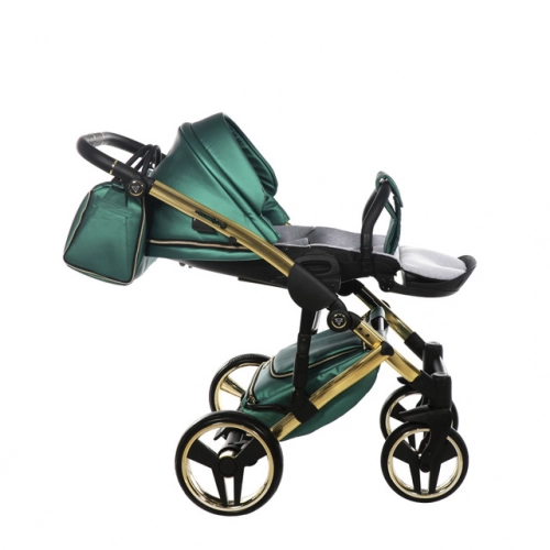 Junama Fluo Line Col.02 Green gold Bērnu rati 3in1