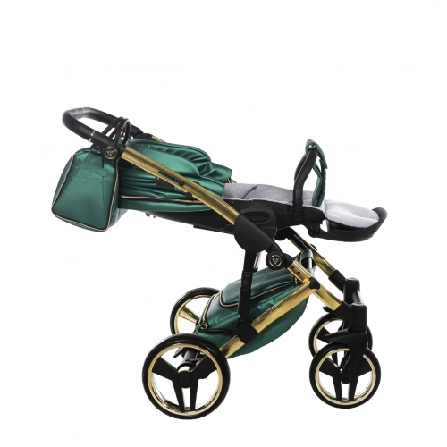 Junama Fluo Line Col.02 Green gold Bērnu rati 3in1