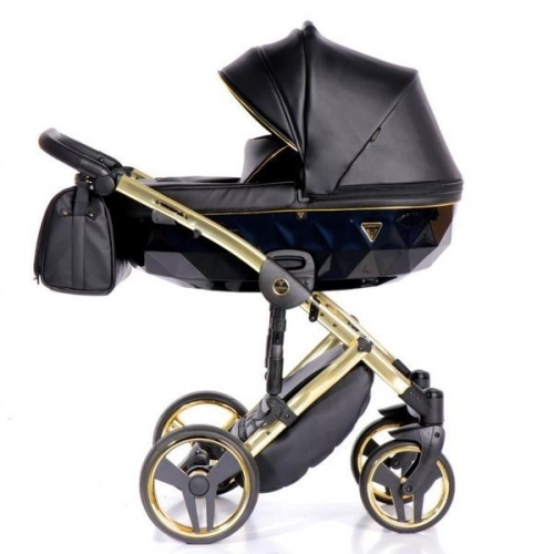 Junama Fluo Line Col.04 Black gold Детская коляска 3 в 1