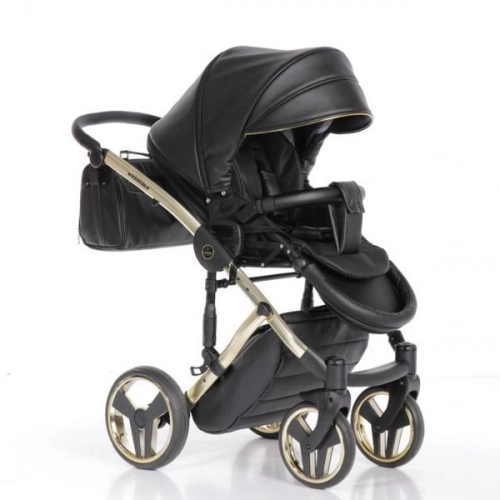 Junama Fluo Line Col.04 Black gold Детская коляска 3 в 1