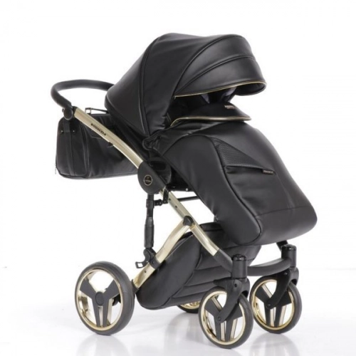 Junama Fluo Line Col.04 Black gold Детская коляска 3 в 1