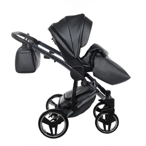 Junama Fluo Line Col.05 Anthracite Bērnu rati 3in1