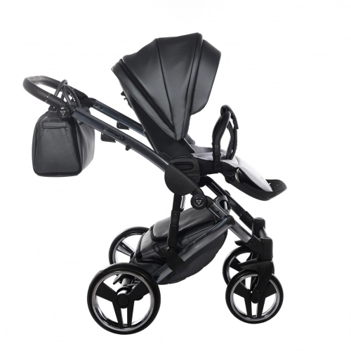 Junama Fluo Line Col.05 Anthracite Bērnu rati 3in1
