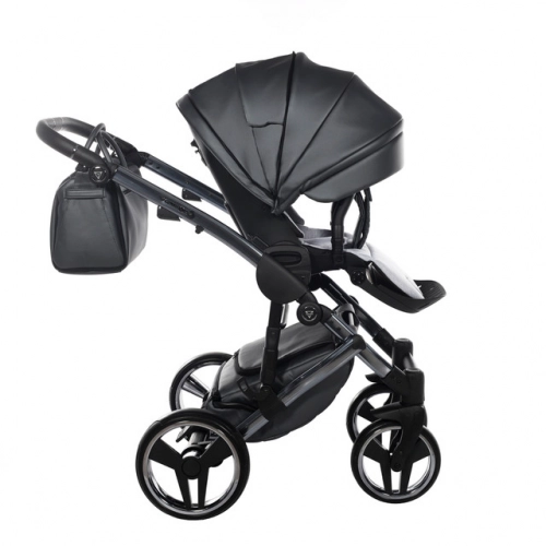 Junama Fluo Line Col.05 Anthracite Bērnu rati 3in1