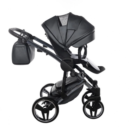 Junama Fluo Line Col.05 Anthracite Bērnu rati 3in1