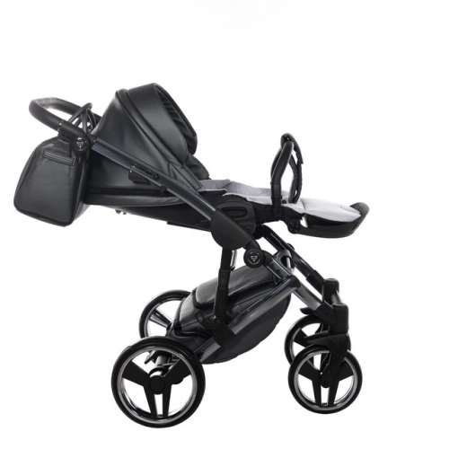 Junama Fluo Line Col.05 Anthracite Bērnu rati 3in1