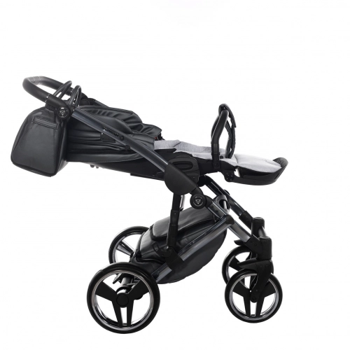 Junama Fluo Line Col.05 Anthracite Bērnu rati 3in1