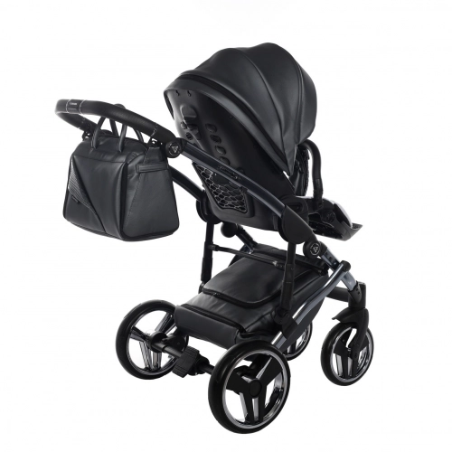 Junama Fluo Line Col.05 Anthracite Bērnu rati 3in1