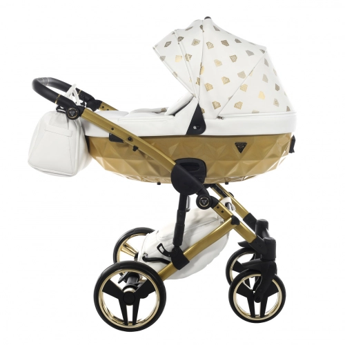 Junama Glow col. 2 White gold Bērnu ratiņi 3 in 1