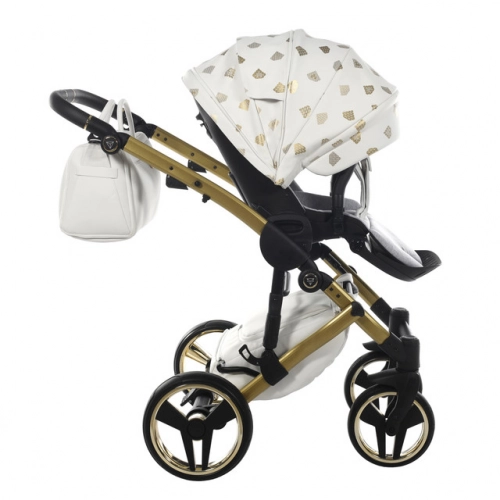 Junama Glow col. 2 White gold Bērnu ratiņi 3 in 1