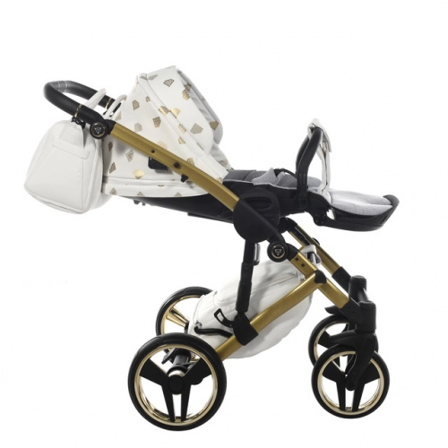 Junama Glow col. 2 White gold Bērnu ratiņi 3 in 1