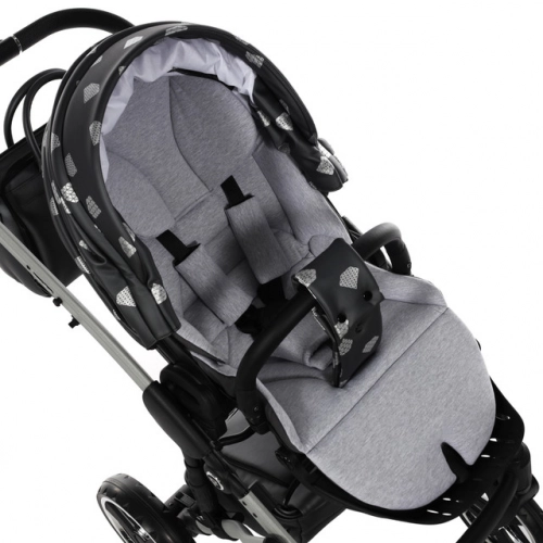 Junama Glow col.4 Graphite silver Universālie rati 2in1
