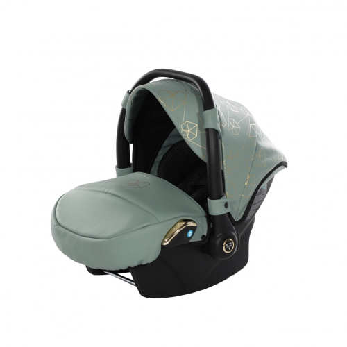 Junama Heart 03 Green gold Bērnu rati 3in1