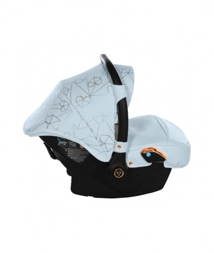 Junama Heart 05 Baby blue rose gold Детская коляска 3in1