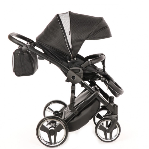 Junama Mirror Col.03 Black silver Детская коляска 3 в 1