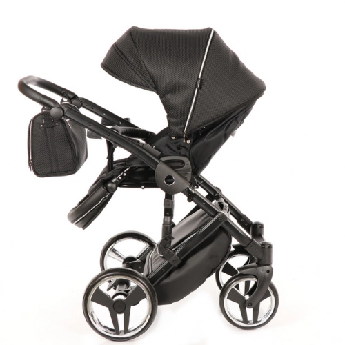 Junama Mirror Col.03 Black silver Детская коляска 3 в 1