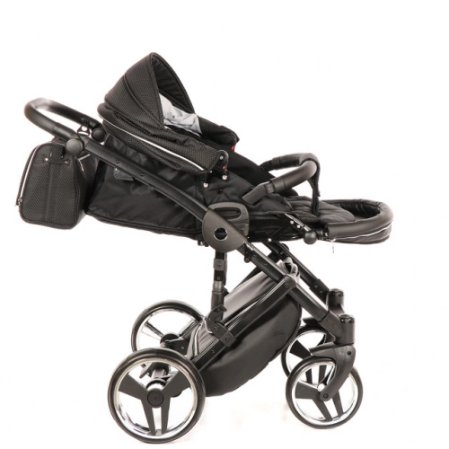 Junama Mirror Col.03 Black silver Детская коляска 3 в 1