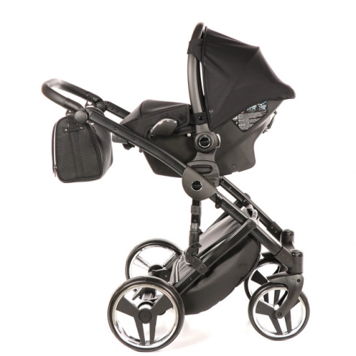 Junama Mirror Col.03 Black silver Детская коляска 3 в 1