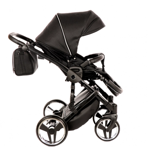 Junama Mirror Col.03 Black silver Детская коляска 3 в 1