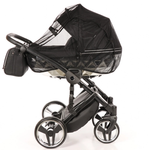 Junama Mirror Col.03 Black silver Детская коляска 3 в 1