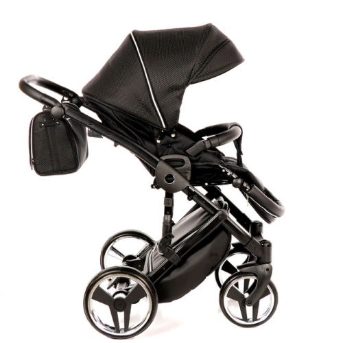 Junama Mirror Col.03 Black silver Детская коляска 3 в 1