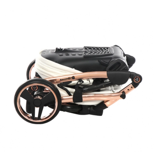 Junama Mirror Col.05 White rose gold Bērnu rati 3in1