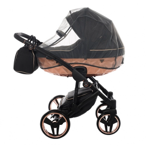 Junama Mirror Satin Col.02 Satin rose gold Bērnu rati 3in1