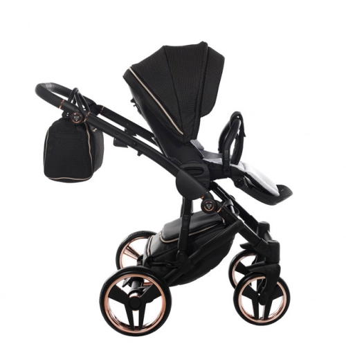 Junama Mirror Satin Col.02 Satin rose gold Bērnu rati 3in1