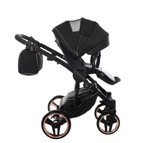 Junama Mirror Satin Col.02 Satin rose gold Bērnu rati 3in1