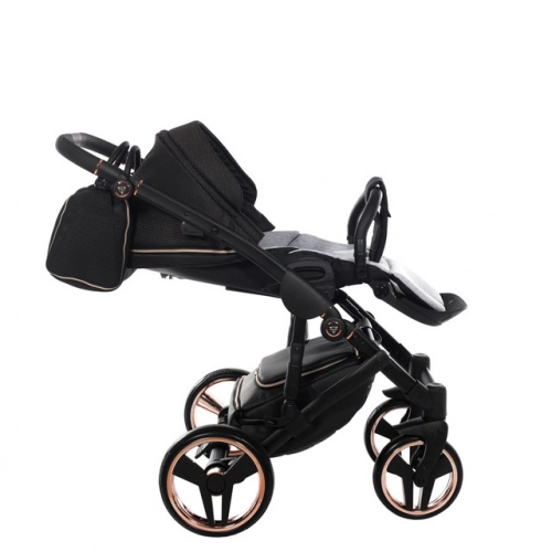 Junama Mirror Satin Col.02 Satin rose gold Bērnu rati 3in1