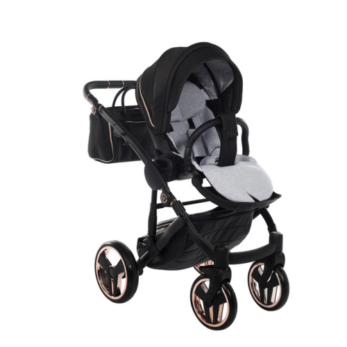 Junama Mirror Satin Col.02 Satin rose gold Bērnu rati 3in1