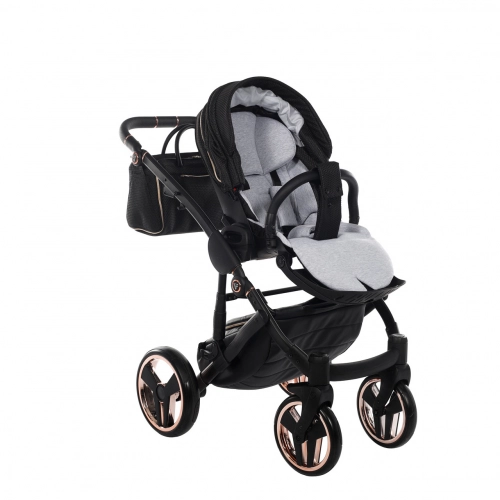 Junama Mirror Satin Col.02 Satin rose gold Bērnu rati 3in1