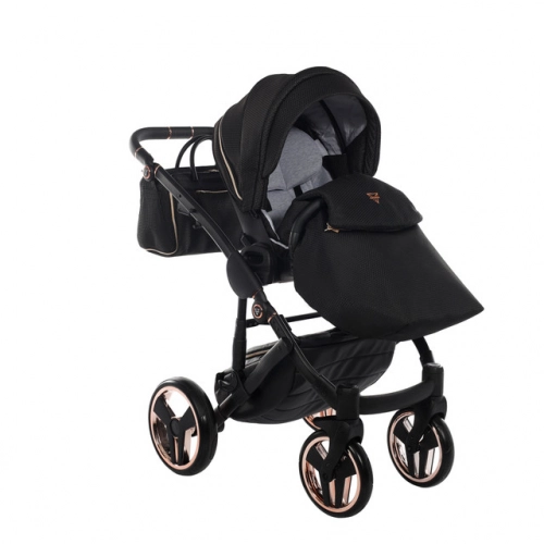 Junama Mirror Satin Col.02 Satin rose gold Bērnu rati 3in1