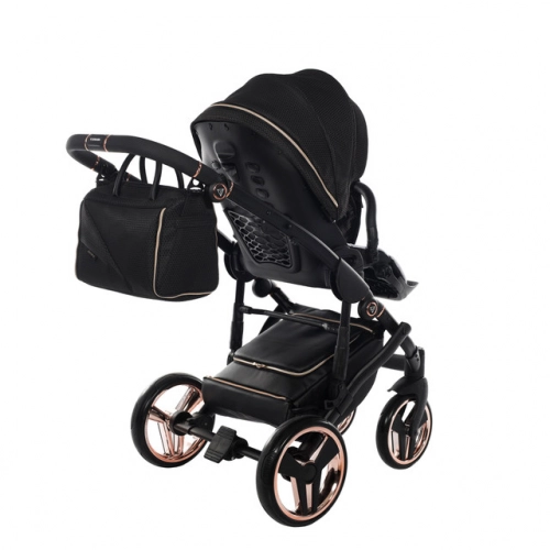 Junama Mirror Satin Col.02 Satin rose gold Bērnu rati 3in1