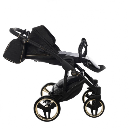Junama Mirror Satin Col.03 Black gold Детская коляска 3 в 1