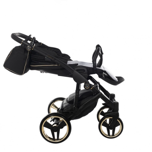 Junama Mirror Satin Col.03 Black gold Детская коляска 3 в 1