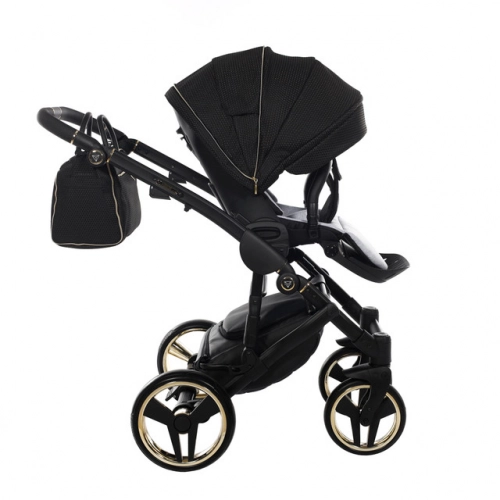 Junama Mirror Satin Col.03 Black gold Детская коляска 3 в 1