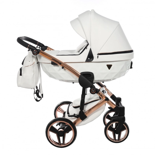 Junama S-Class 01 White Bērnu rati 3in1