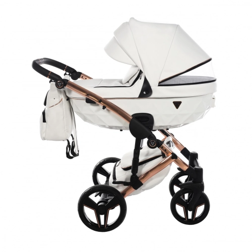 Junama S-Class 01 White Bērnu rati 3in1