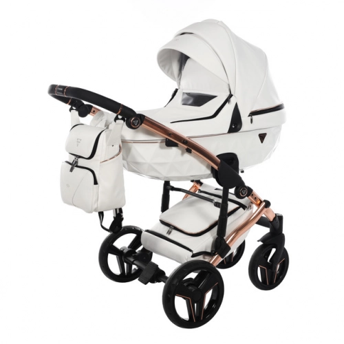 Junama S-Class 01 White Bērnu rati 3in1