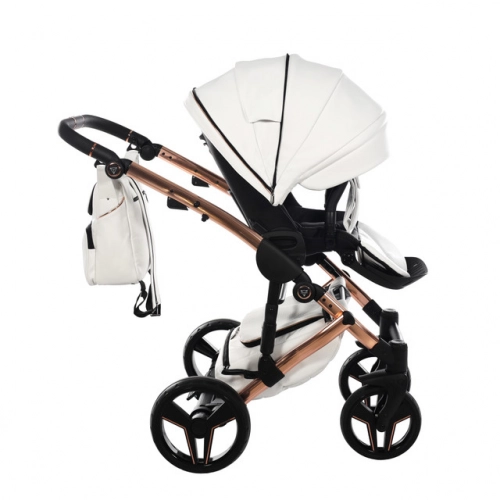 Junama S-Class 01 White Bērnu rati 3in1