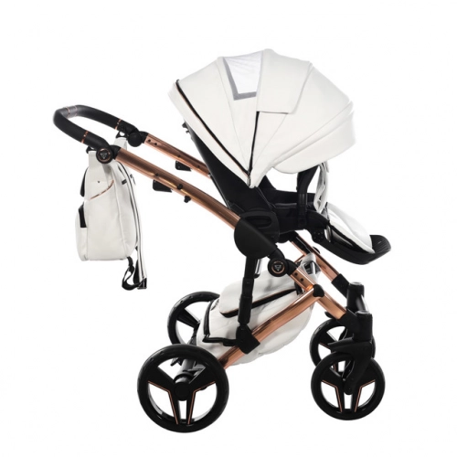 Junama S-Class 01 White Bērnu rati 3in1