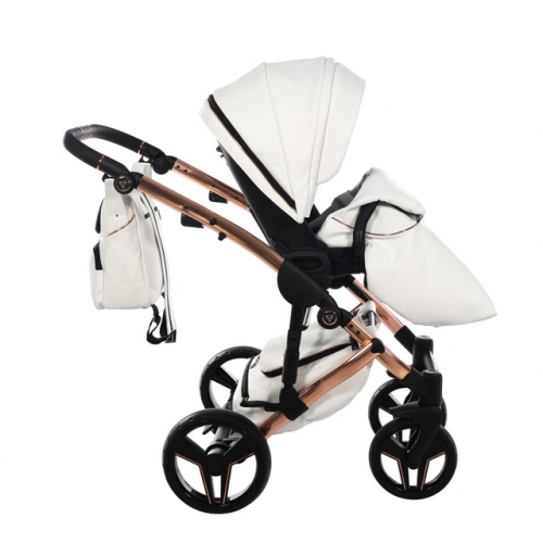 Junama S-Class 01 White Bērnu rati 3in1