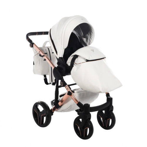 Junama S-Class 01 White Bērnu rati 3in1