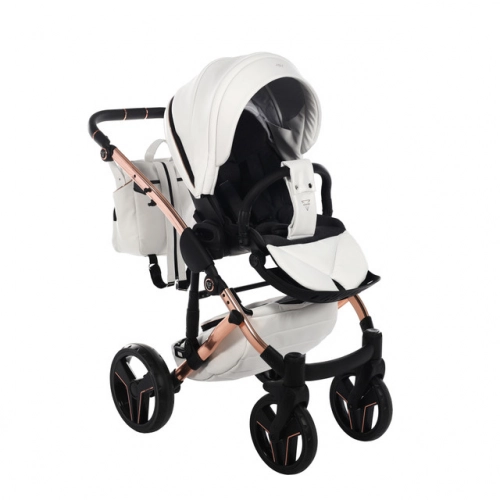 Junama S-Class 01 White Bērnu rati 3in1