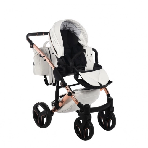 Junama S-Class 01 White Bērnu rati 3in1