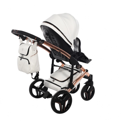Junama S-Class 01 White Bērnu rati 3in1
